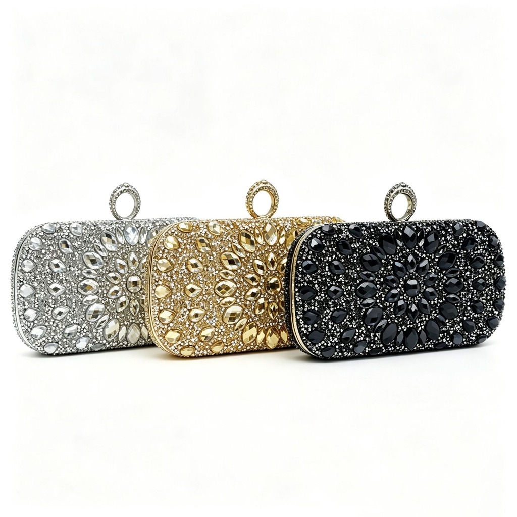 Women Bags On Sale - Bolsas de Noite Luxuosas com Diamantes