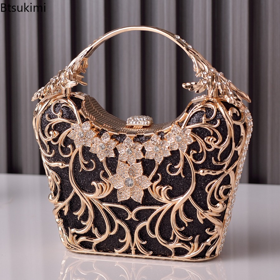 Women Bags On Sale - Bolsas de Noite em Metal Vazado