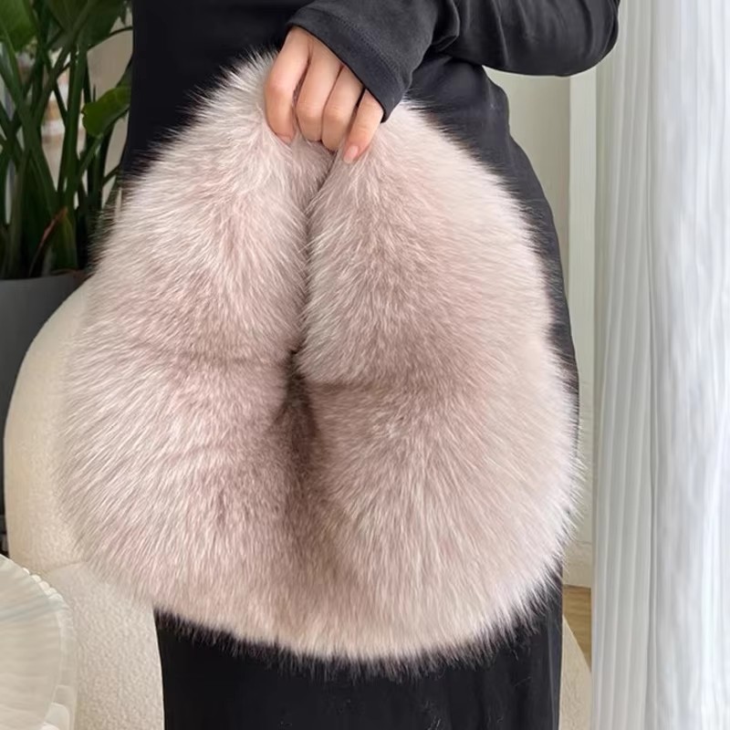 Women Bags On Sale - Bolsas de Meia-Lua de Pelúcia Macia
