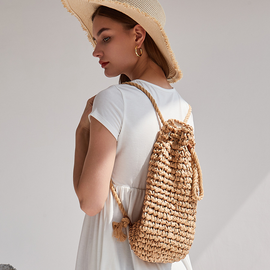 Bolsa de ombro artesanal com c - Women'S Raffia Bags avaliação e preço