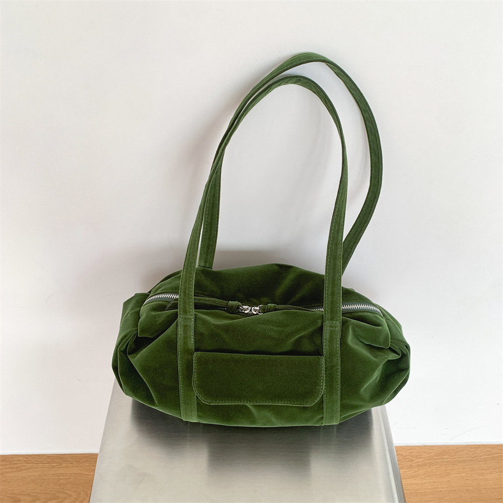 Bolsas Boston de veludo vintag - Women Hand Bags For Office avaliação e preço