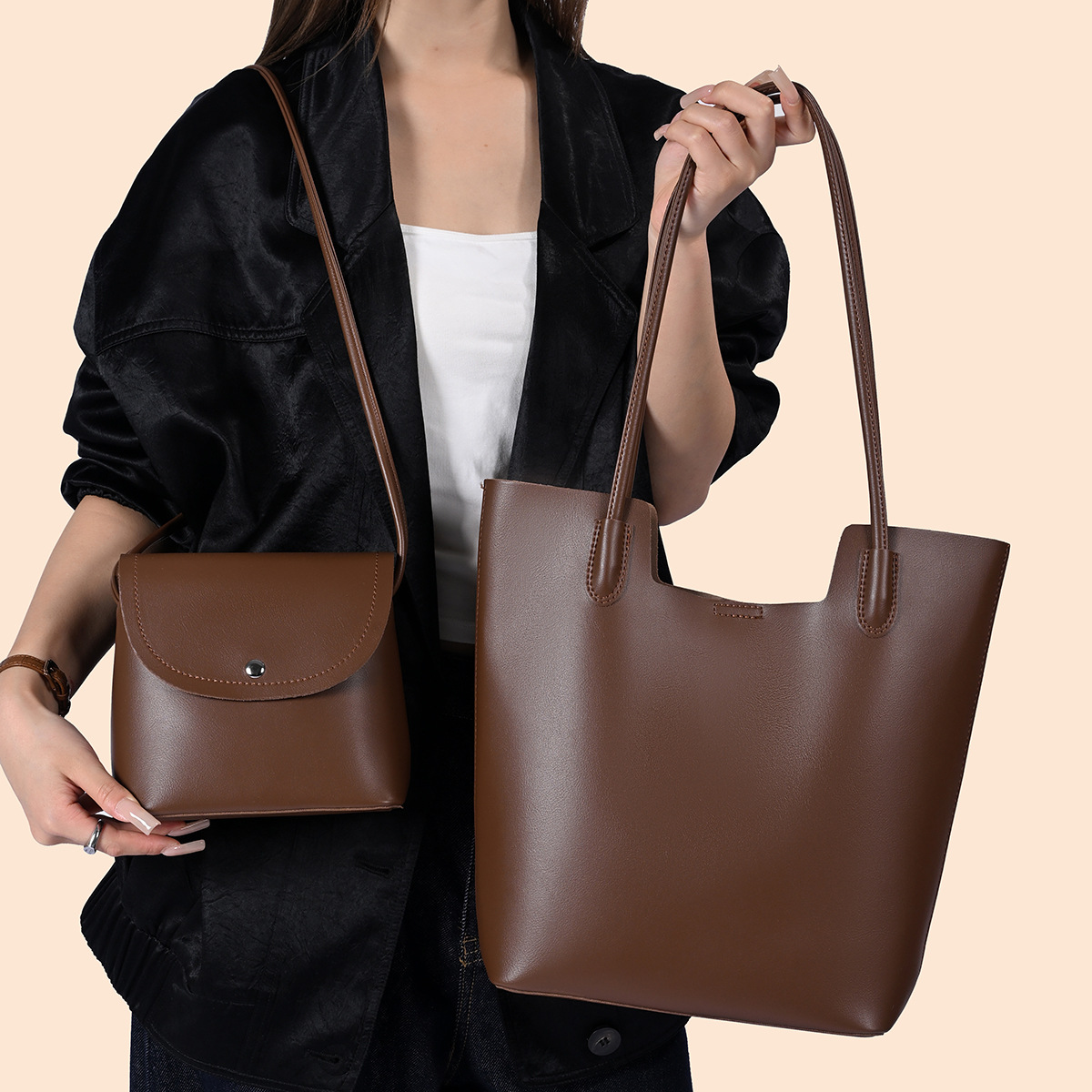Bolsas de Ombro em Couro PU pa - Women'S Bags Handbags avaliação e preço