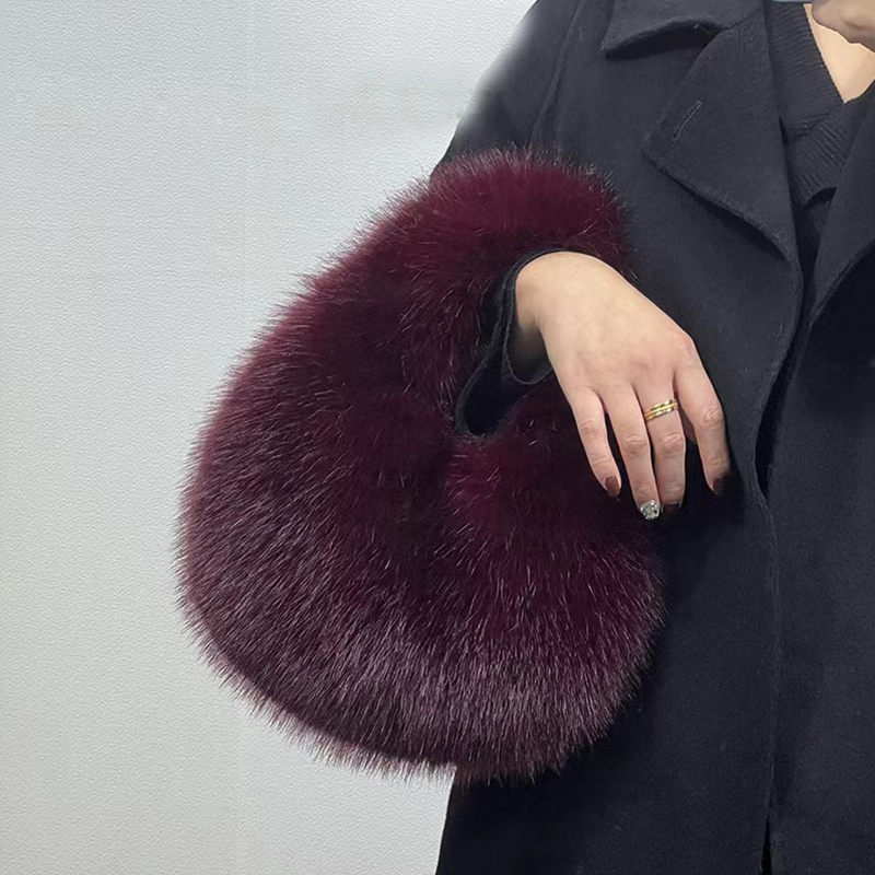 Bolsas de Meia-Lua de Pelúcia  - Women Bags On Sale avaliação e preço
