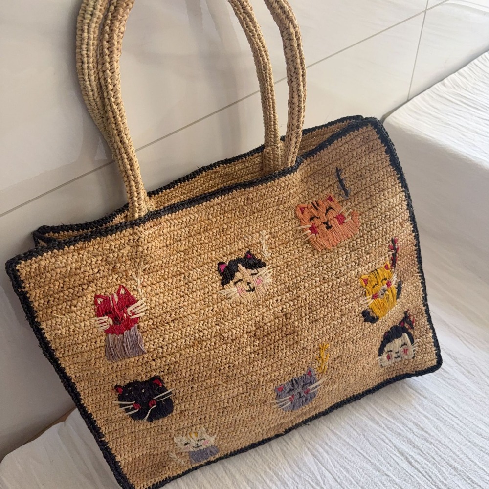 Nova Bolsa de Ombro de Ráfia T - Women'S Raffia Bags avaliação e preço