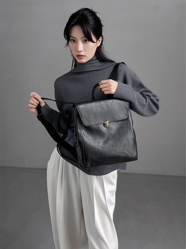 Mochila de couro genuíno de ma - Women Bags Branded avaliação e preço