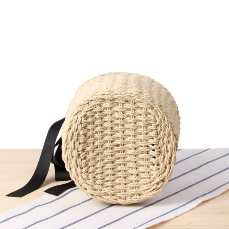 Hand-made Bucket Straw Bag Top - Women'S Raffia Bags avaliação e preço